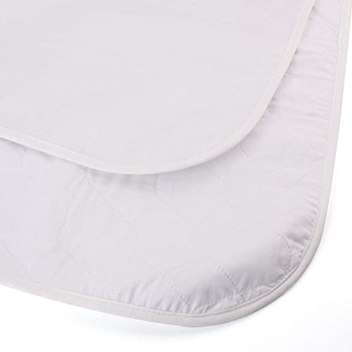 Tebery Toddler Mattress Pad Protector Slip-Resistant Waterproof Mattress Pad Cover for Bed Wetting Reusable, Soft Cotton Blend, Machine Washable[1 Pack]