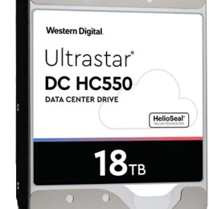 WD Ultrastar DC HC550 18TB 7200RPM 3.5" SATA Hard Drive WUH721818ALE6L4 (Renewed)