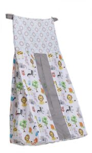 diaper stacker baby boy baby girl nursery crib diaper storage organizer hanging bag animal pattern by jahbaby (4), 28 x 52