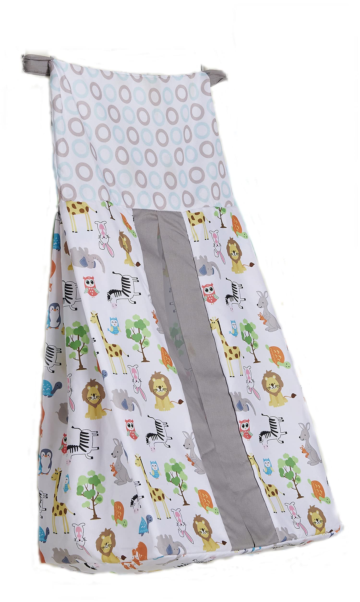 Diaper Stacker Baby Boy Baby Girl Nursery Crib Diaper Storage Organizer Hanging Bag Animal Pattern by JAHbaby (4), 28 X 52