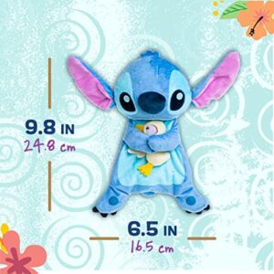 KIDS PREFERRED Disney Baby Lilo and Stitch - Stitch Snuggle Comfort Plush with Squeaker, Blue