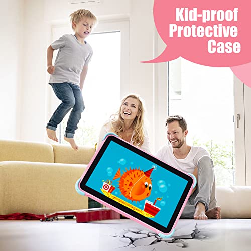 Kids Tablet Android Tablet for Kids 10 inch with Case Included Toddler Tablet with WiFi Android 11.0 Dual Camera IPS Touch Screen Parental Control 2GB 32GB YouTube Netflix Google Play Store