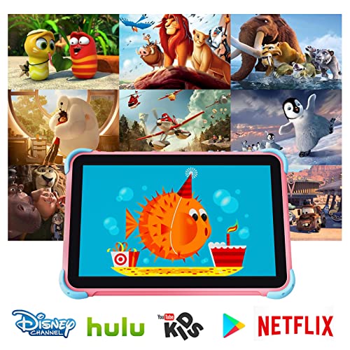 Kids Tablet Android Tablet for Kids 10 inch with Case Included Toddler Tablet with WiFi Android 11.0 Dual Camera IPS Touch Screen Parental Control 2GB 32GB YouTube Netflix Google Play Store
