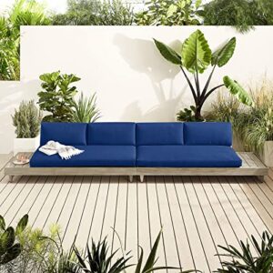 idee-home Outdoor Bench Cushion 42 inch, Patio Bench Cushion Indoor, Patio Furniture Chair Cushion Bench Pad, Porch Swing Cushion with Ties, Bay Window Seat Sofa Garden Replacement Loveseat Cushion