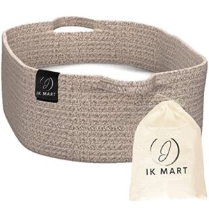 IK MART – Baby Changing Basket – 100% Cotton Rope Diaper Basket - Changing Pad, Portable and Waterproof - with Extra Pad and Burp Cloth - Lighter in Weight - Boho Nursery Decor