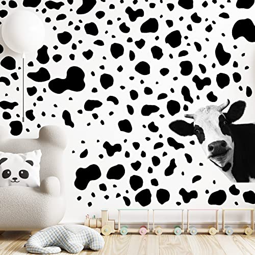 486 Pcs Funny Cow Wall Decor Room Decor Cute Cow Prints Decor Cow Gifts Cow Stickers Cow Print Vinyl Wall Art Decals Animal Wall Decals for Bedroom Living Room Window Showcase Nursery Wall Decorations