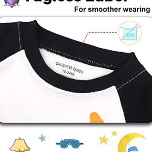 DAUGHTER QUEEN Boys Pajamas 18-24 Months Summer PJs Excavator Pj Sets Baby Toddler Cotton Short Sleeve Sleepwear Jammies Construction Clothes Outfits 18m/Mo, 24m/Mth