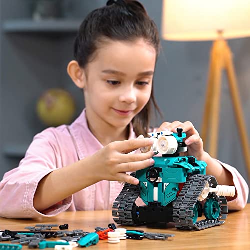 IQKidz Robot Building Toys for Kids - 3 in 1 APP/Remote Control STEM Educational Science Projects, Collectible Robot Family Set, Gift Ideas, for Boys, Girls Age 8 9 10 11 12 + Year Old (440 Pcs)