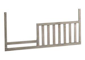 cc kits toddler bed safety guard rail for baby cache cribs (ash grey)
