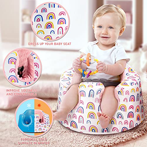 Seat Cover,Compatible with Bumbo Seat.The Rainbow Cover,only Compatible with Bumbo Seat(Original)