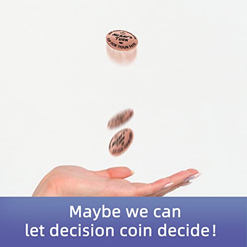 Huwane New Parent Decision Coin Flip for Your Fate, Mummy’s Turn or Daddy’s Turn, Mom Dad Coin Flip New Baby Gift for Wife, Husband, Mother’s Day, Father’s Day, Birthday, Christmas