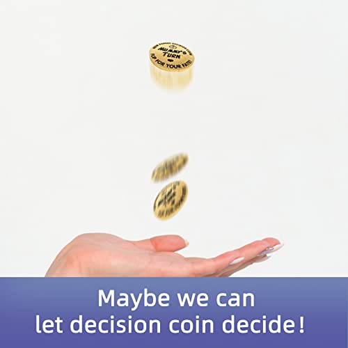 Huwane New Parent Decision Coin Flip for Your Fate, Mummy’s Turn or Daddy’s Turn, Mom Dad Coin Flip New Baby Gift for Wife, Husband, Mother’s Day, Father’s Day, Christmas, Birthday