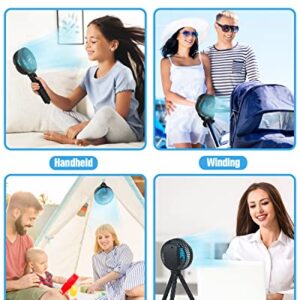 FRIZCOL Stroller Fan for Baby - Portable Fan Rechargeable - Battery Operated Fan(Use for 30Hrs) - Fan for Handheld/Clip On/Car Seat/Desk/Camping