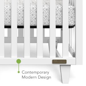 Forever Eclectic Tremont 4-in-1 Convertible Baby Crib by Child Craft (Matte White)