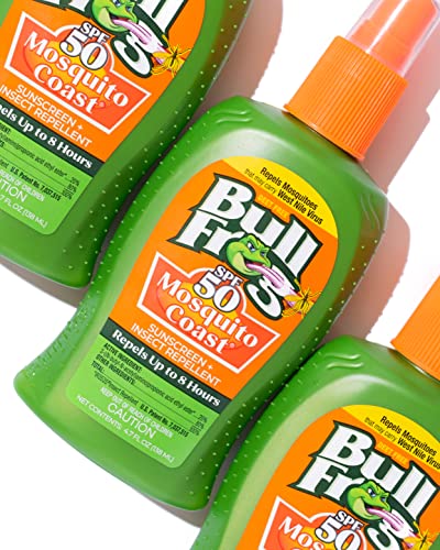 Bullfrog Mosquito Coast Bug Spray Insect Repellent + Sunscreen SPF 50, Pump Spray, 4.7 Fl oz 2 pack