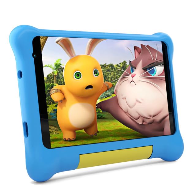 Kids Tablet 7 Inch Android 12 Go Quad Core 32GB 2500mAh, Tablet for Kids with Case | Parental Control | WiFi | Bluetooth | Education |Entertainment (Blue)