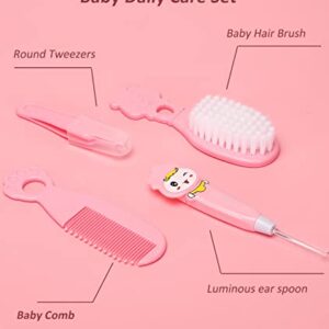 Baby Healthcare and Grooming Kit, Electric Safety Nail Trimmer Baby Nursery Kit, Newborn Care Kits with Hair Brush Comb for Newborn Infant Toddlers Baby Boys Girls Kids, Baby Shower Gifts