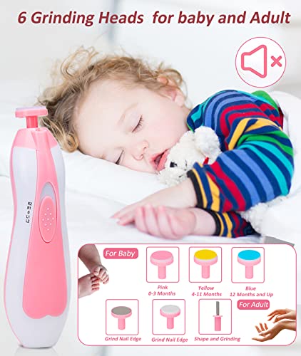 Baby Healthcare and Grooming Kit, Electric Safety Nail Trimmer Baby Nursery Kit, Newborn Care Kits with Hair Brush Comb for Newborn Infant Toddlers Baby Boys Girls Kids, Baby Shower Gifts