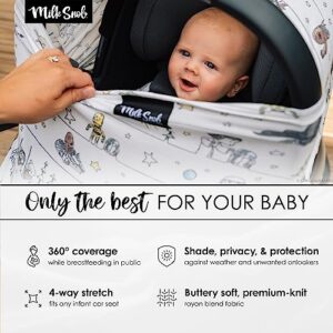 Milk Snob Original Star Wars 5-in-1 Cover, Precious Padawans, Privacy for Breastfeeding, Baby Car Seat, Carrier, Stroller, High Chair, Shopping Cart, Lounger Canopy - Newborn Essentials, Nursing Top