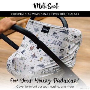 Milk Snob Original Star Wars 5-in-1 Cover, Precious Padawans, Privacy for Breastfeeding, Baby Car Seat, Carrier, Stroller, High Chair, Shopping Cart, Lounger Canopy - Newborn Essentials, Nursing Top