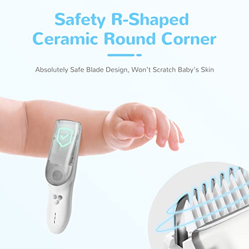 Baby Hair Clippers, Vacuum Hair Clipper for Baby Fine Hair, Baby Hair Clipper Quiet Hair Clipper for Baby, Hair Clipper Auto Suck Snipped Hair, IPX7 Waterproof Rechargeable Cordless Baby Hair Clipper