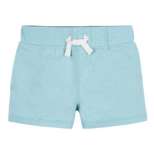 Gerber Baby Boy's Toddler 3-Pack Pull-On Knit Shorts, Blue & Gray, 12 Months