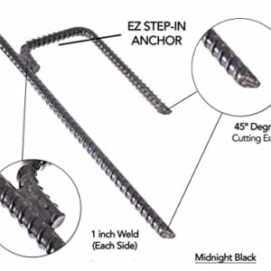 Five-Pack EZ Step-in Posts | Midnight Black or Safety Orange | EZ Step Products (Safety Orange)