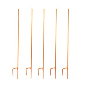 Five-Pack EZ Step-in Posts | Midnight Black or Safety Orange | EZ Step Products (Safety Orange)