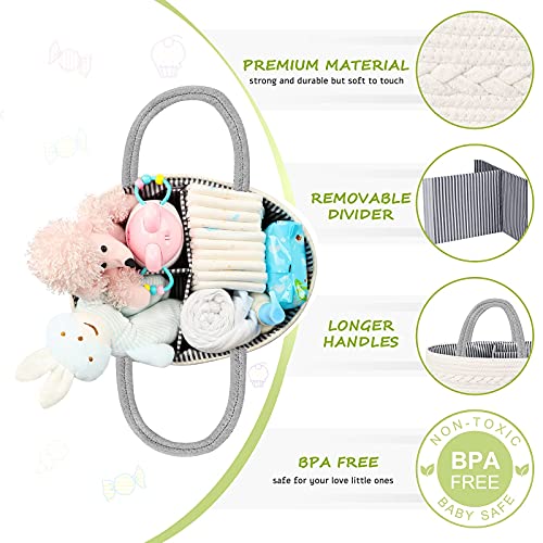 Maliton Diaper Caddy Organizer for Baby Boy and XL Hanging Diaper Caddy Organizer for Changing Table