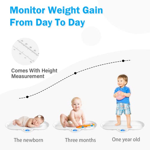 Baby Scale, Toddler Scale, Pet Scale, Accurate Enough Digital Weighing Scale for Newborn Infant Toddler Cat Puppy Animals with Hold Function, LCD Display, Accurately Precision at ± 0.1oz (Basic)