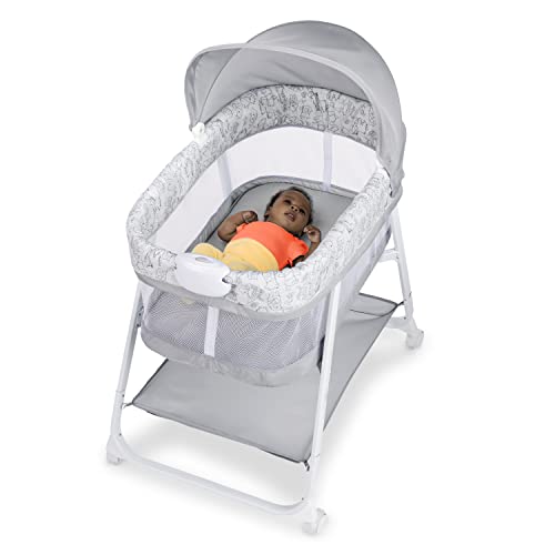 Bright Starts Disney Baby Winnie The Pooh - Slumber Party Soothing Bassinet with Vibrations, Ages 0-5 Months