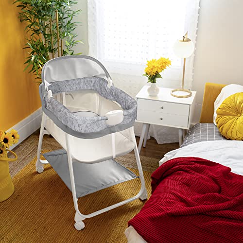 Bright Starts Disney Baby Winnie The Pooh - Slumber Party Soothing Bassinet with Vibrations, Ages 0-5 Months