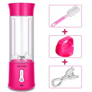 AIKIDS Portable Blender Smoothie Maker - 17Oz Personal Blender for Smoothies and Shakes | 4000mAh Rechargeable USB Juicer Blender with 6 Blades | Handheld Blender for Sports Travel Gym