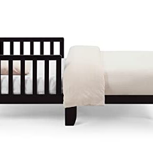 Olive & Opie Birdie Toddler Bed, Espresso/White