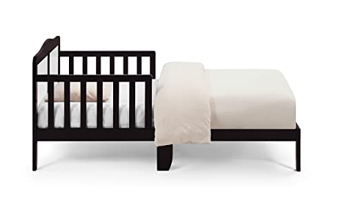 Olive & Opie Birdie Toddler Bed, Espresso/White