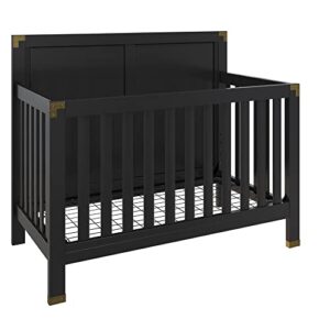 baby relax miles 5-in-1 convertible crib, black