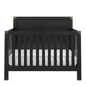 Baby Relax Miles 5-in-1 Convertible Crib, Black