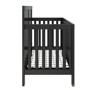 Baby Relax Miles 5-in-1 Convertible Crib, Black