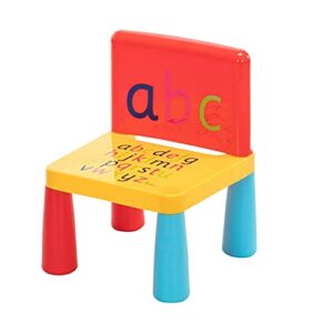 NC 8. Small Plastic Mushroom Leg Table and Chair Set One Table One Chair [40 X 35 X 30]