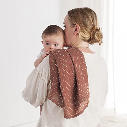 Itzy Ritzy Breastfeeding Boss Multi-Use Cover – A Nursing Cover, Swaddle, Car Seat Cover, Tummy Time Mat and Burp Cloth All in One – Made of Muslin Fabric & Measures 47” x 47”, Mudcloth