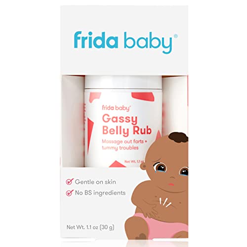 Frida Baby Gassy Belly Rub | Belly Massage for Babies Made with Natural Oils | Relieves Baby's Gas