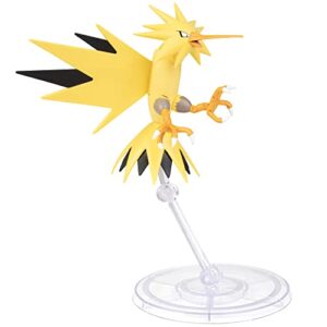 Pokémon 6" Zapdos Articulated Battle Figure Toy with Display Stand - Officially Licensed - Collectible Pokemon Gift for Kids and Adults - Ages 8+