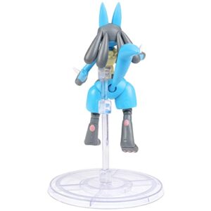 Pokémon 6" Lucario Articulated Battle Figure Toy with Display Stand - Officially Licensed - Collectible Pokemon Gift for Kids and Adults - Ages 8+