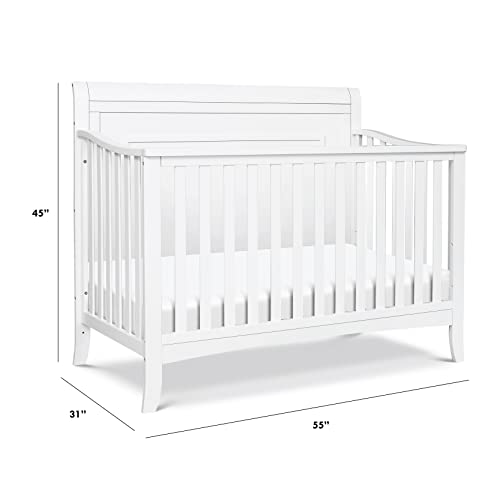 DaVinci Anders 4-in-1 Convertible Crib in White, Greenguard Gold Certified