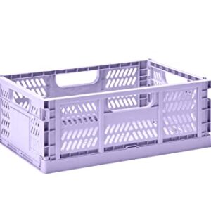 3 Sprouts Modern Folding Crate - Large - Lilac