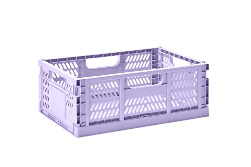 3 Sprouts Modern Folding Crate - Large - Lilac