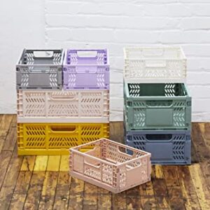 3 Sprouts Modern Folding Crate - Large - Lilac