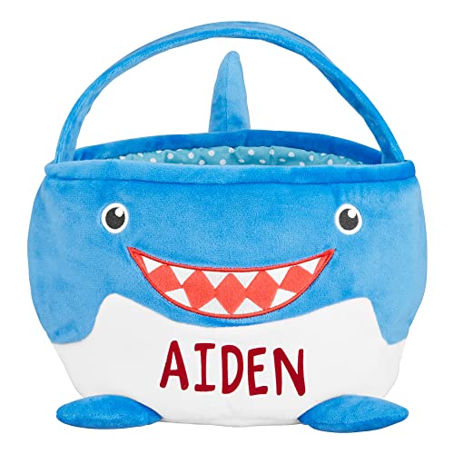 Let’s Make Memories Personalized Furry Critter Easter Basket for Kids - Shark