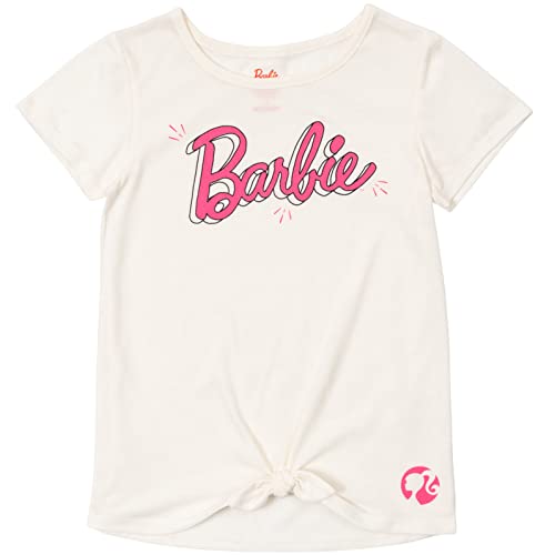 Barbie Little Girls Graphic T-Shirt and Shorts Outfit Set Pink/White 5