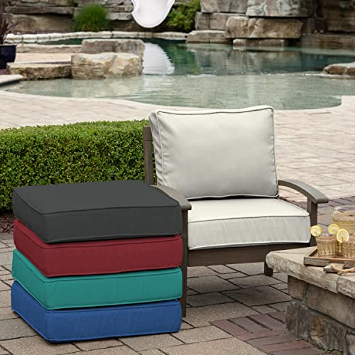 Arden Selections ProFoam Performance Outdoor Deep Seating Cushion Set 22 x 22, Sand Cream